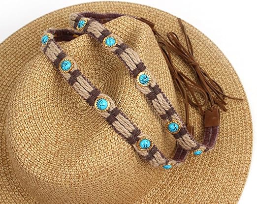 Straw Fedora Hat -Khaki-1