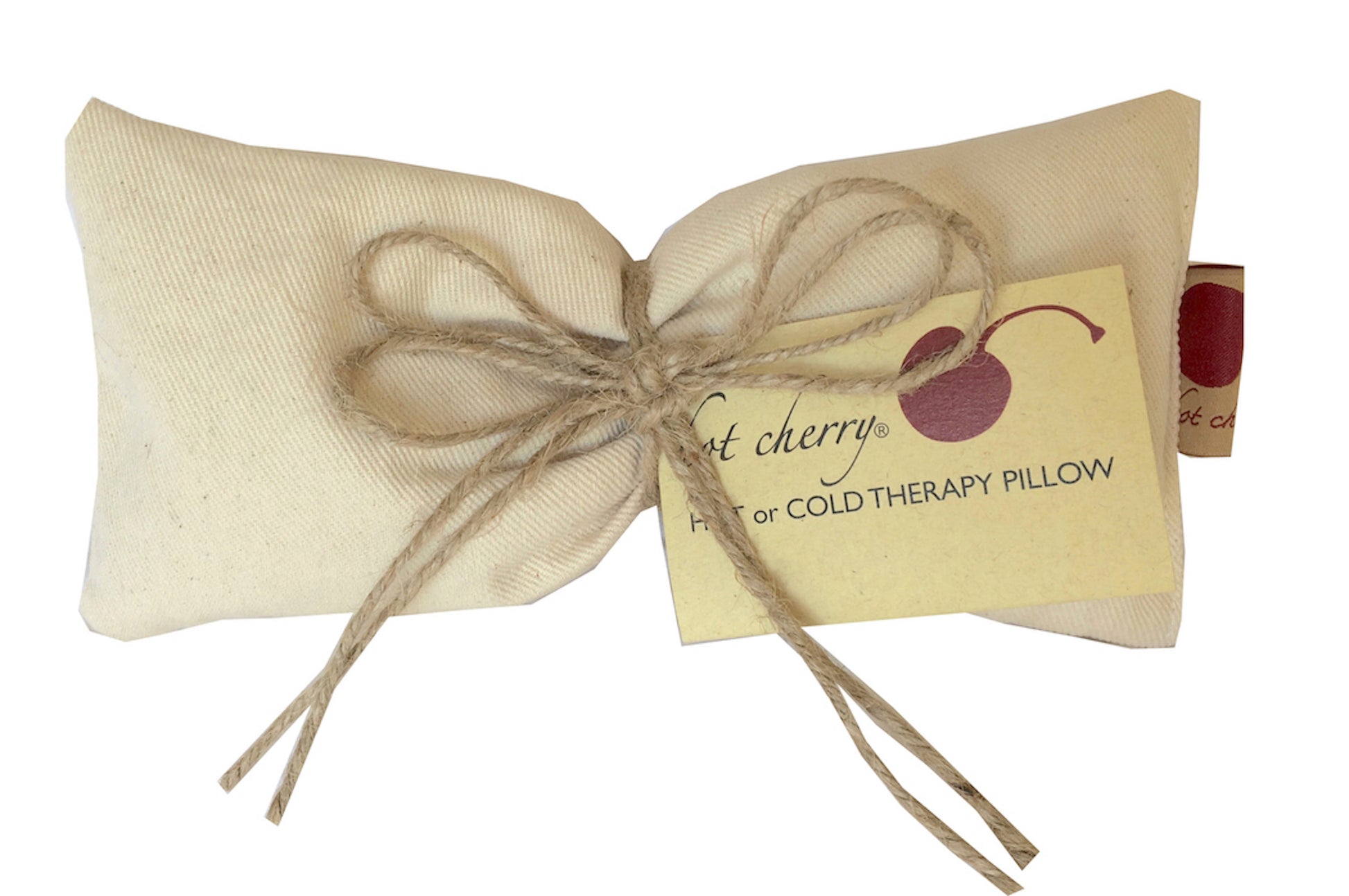 Hot Cherry Eye Pillow in Unbleached, Pre-washed, Natural Denim-2