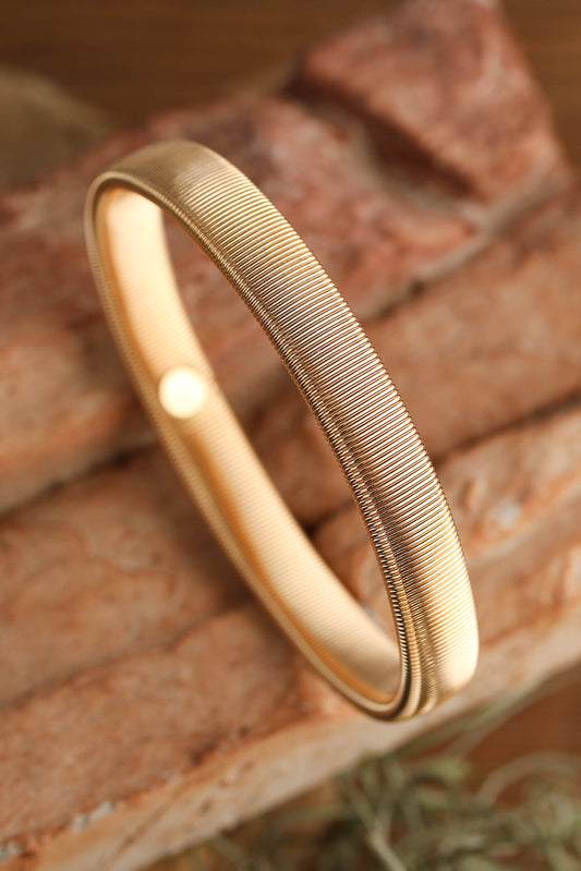 Stretchy Metal Wide Bangle-0