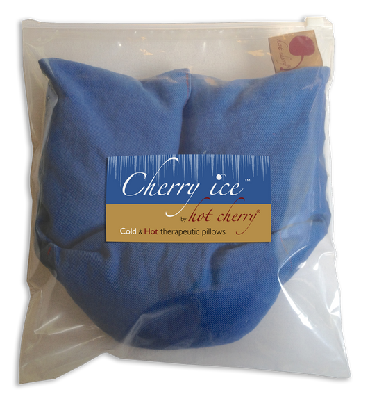 Cherry Ice® Blue Denim Neck Wrap in Zip-close Freezer Bag-0