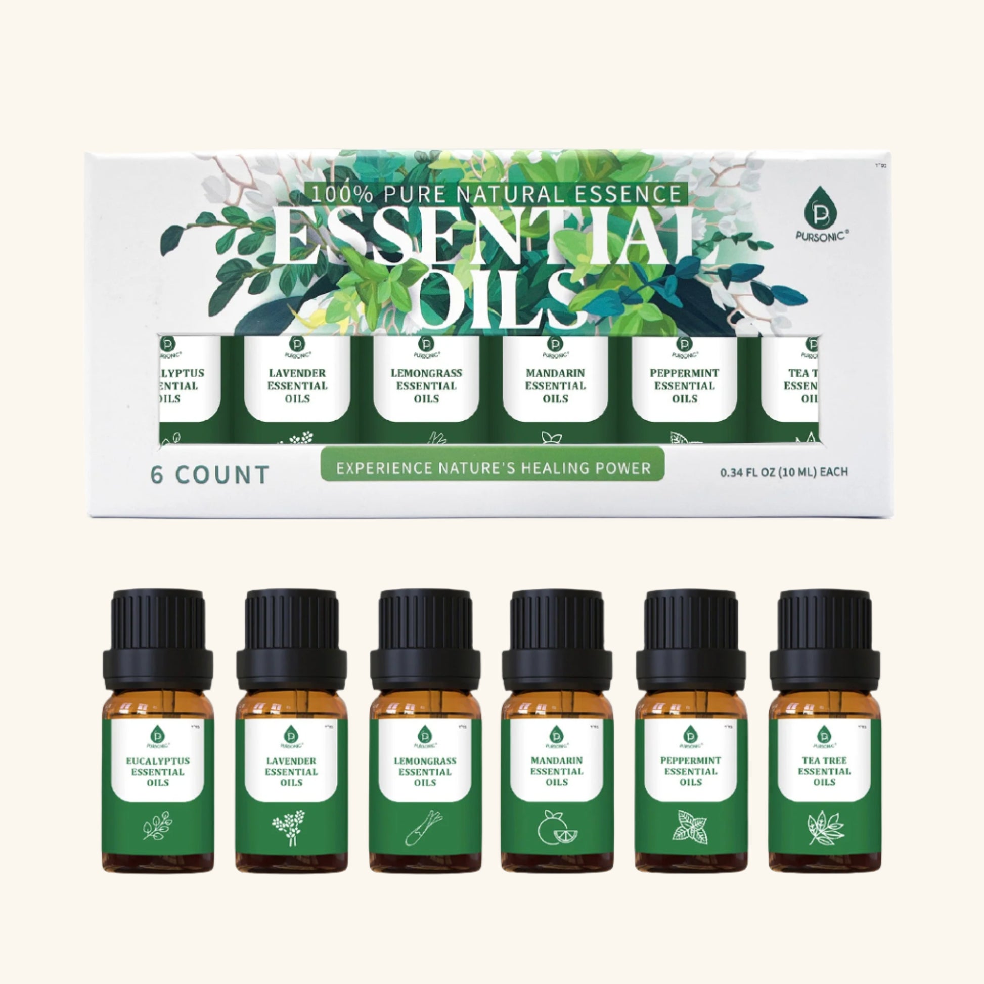 🌿 100% Pure Natural Essence Essential Oils Collection – Aromatherapy at Its Finest! 🌿-0