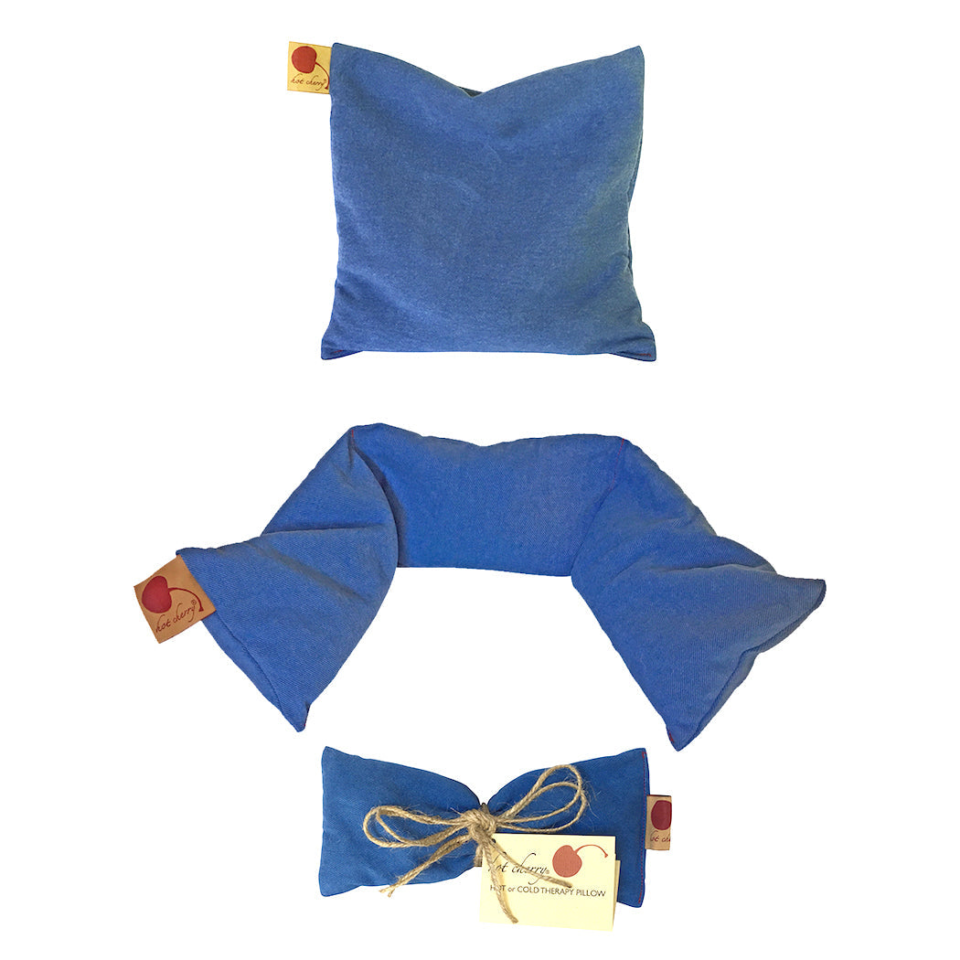 Feel Better Pack in Blue Denim: Square, Eye Pillow & Neck Wrap-0