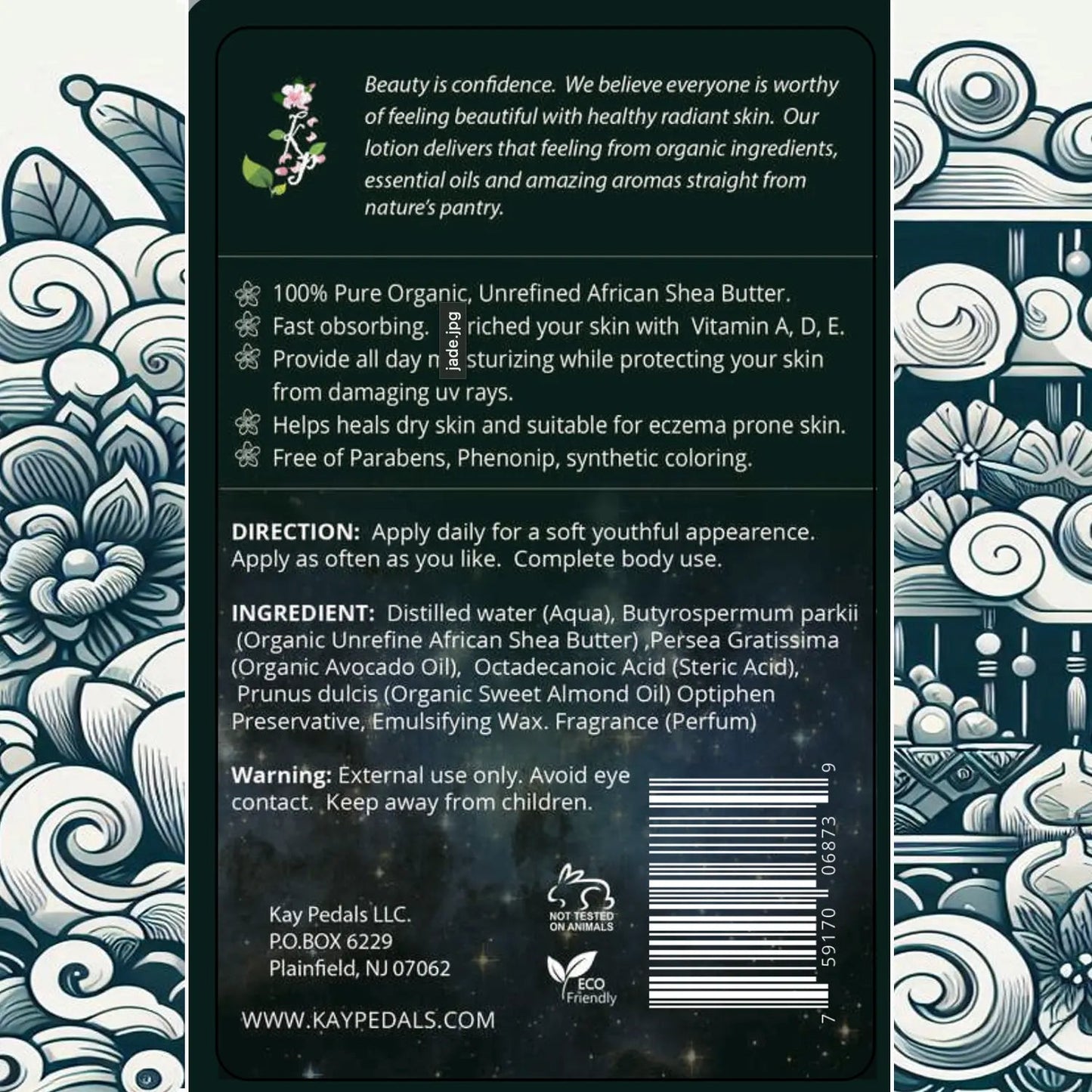 Jade Organic Body Lotion | Organic Body Cream | Shea Butter Lotion |  Almond Body Lotion | Fragrance Lotion-2