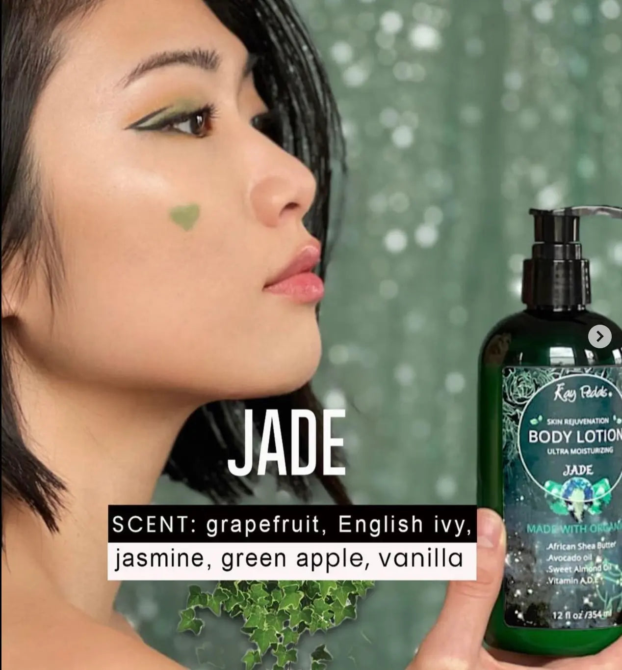 Jade Organic Body Lotion | Organic Body Cream | Shea Butter Lotion |  Almond Body Lotion | Fragrance Lotion-1