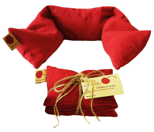 Hot Cherry Neck Wrap in Red Denim-0