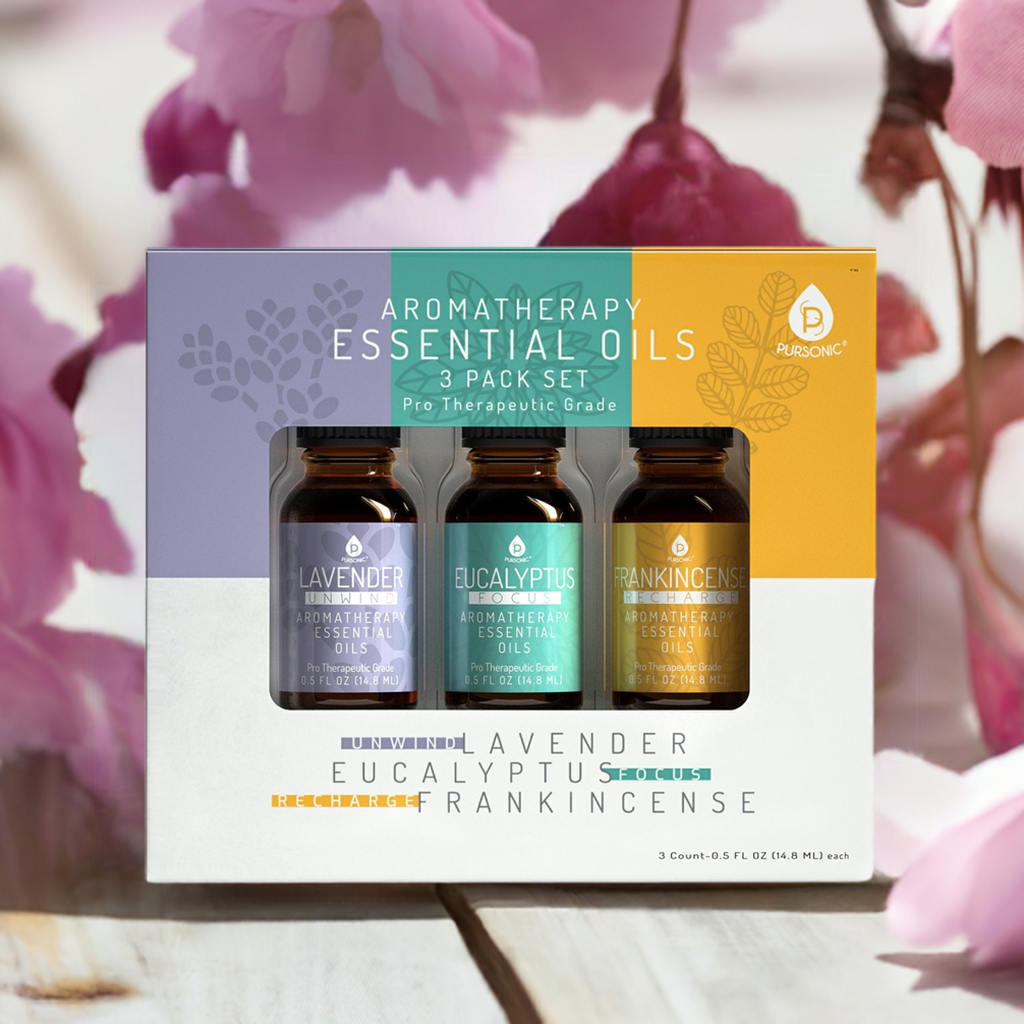 3 Pack Aromatherapy Essential oils (Lavender, Eucalyptus, Frankincense)