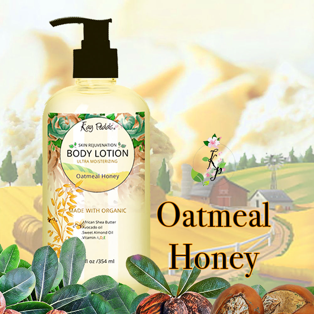 Oatmeal and Honey Organic Body Lotion | Shea Butter Natural Body Cream | Aromatherapy Scented Lotion | Hydrating Organic Skincare-0