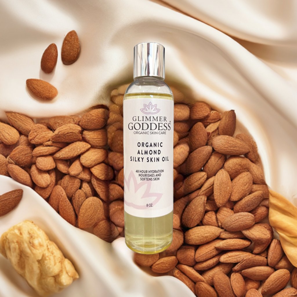 Organic Sweet Almond Silky Skin Oil - 48 Hour Hydration-2