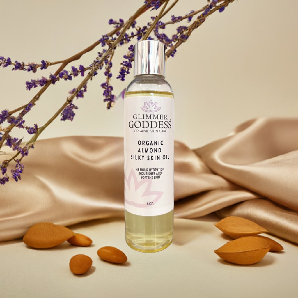 Organic Sweet Almond Silky Skin Oil - 48 Hour Hydration-3